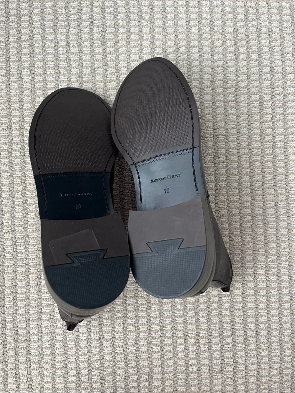 NWT Aston Grey Biressa Leather Boots Size 10